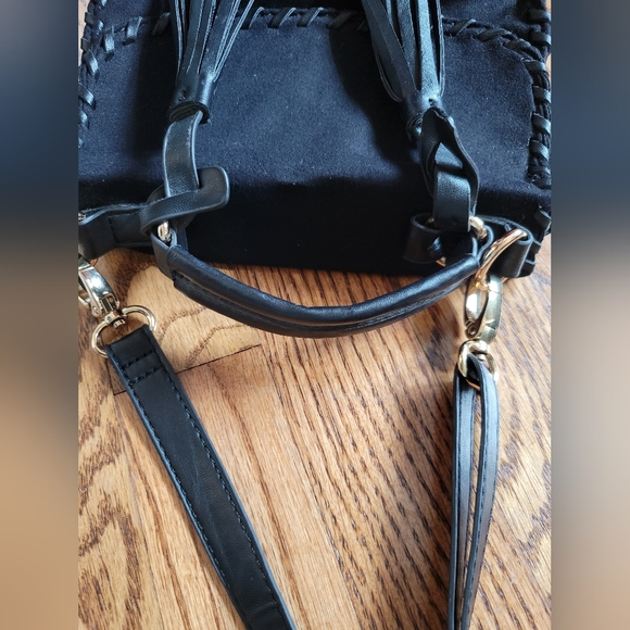 Black suede fringe purse - Picture 5 of 10